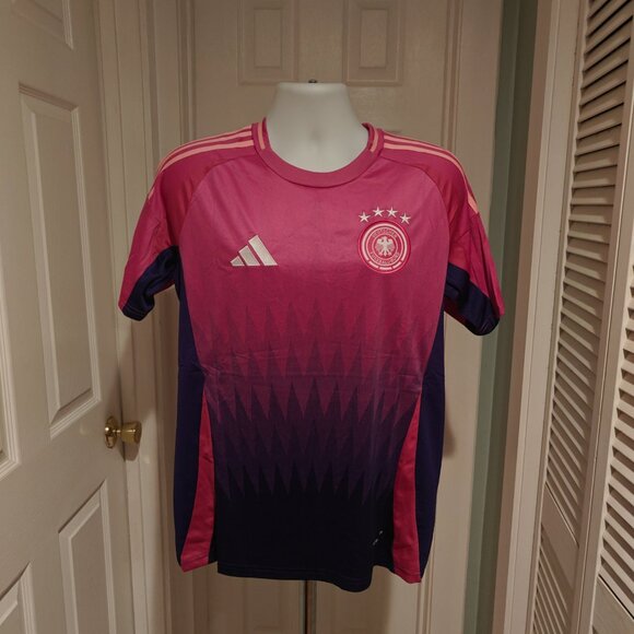 Germany Team Euros 2024/25 Away Pink Jersey adidas Men's Sizes M and L Soccer - Picture 3 of 16